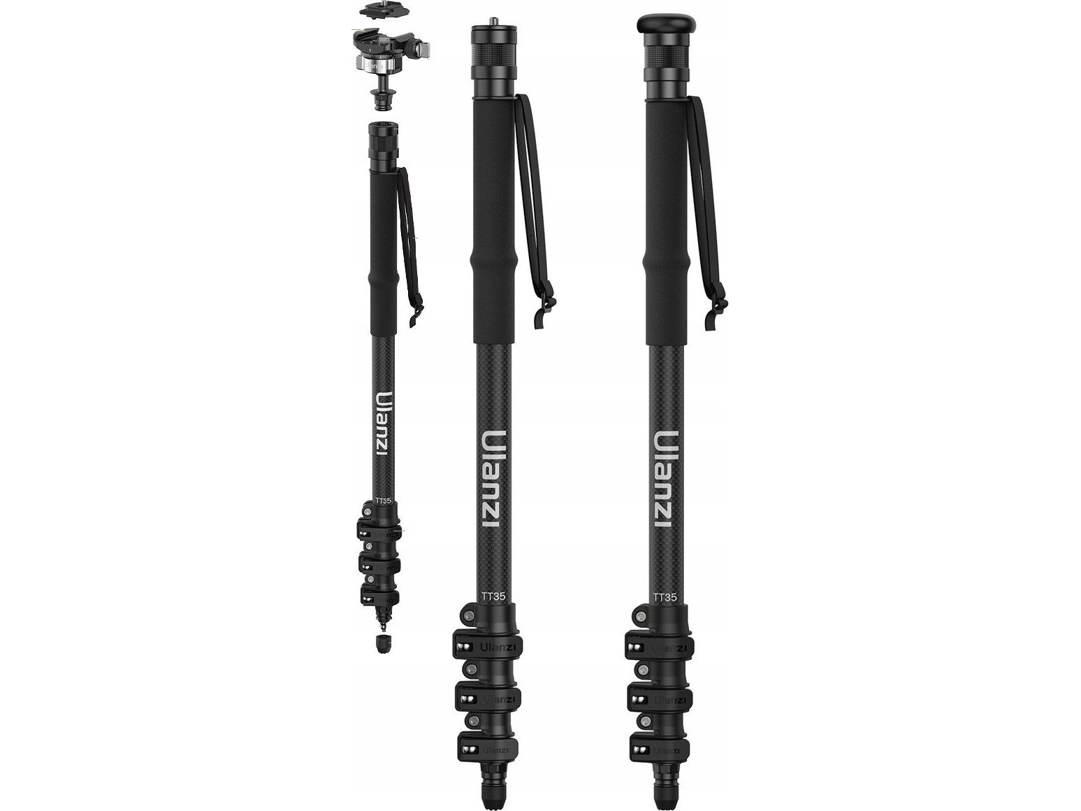 Ulanzi Professional Monopodi 130cm + pää Dslr-kameralle Puhelin / Ulanzi T069