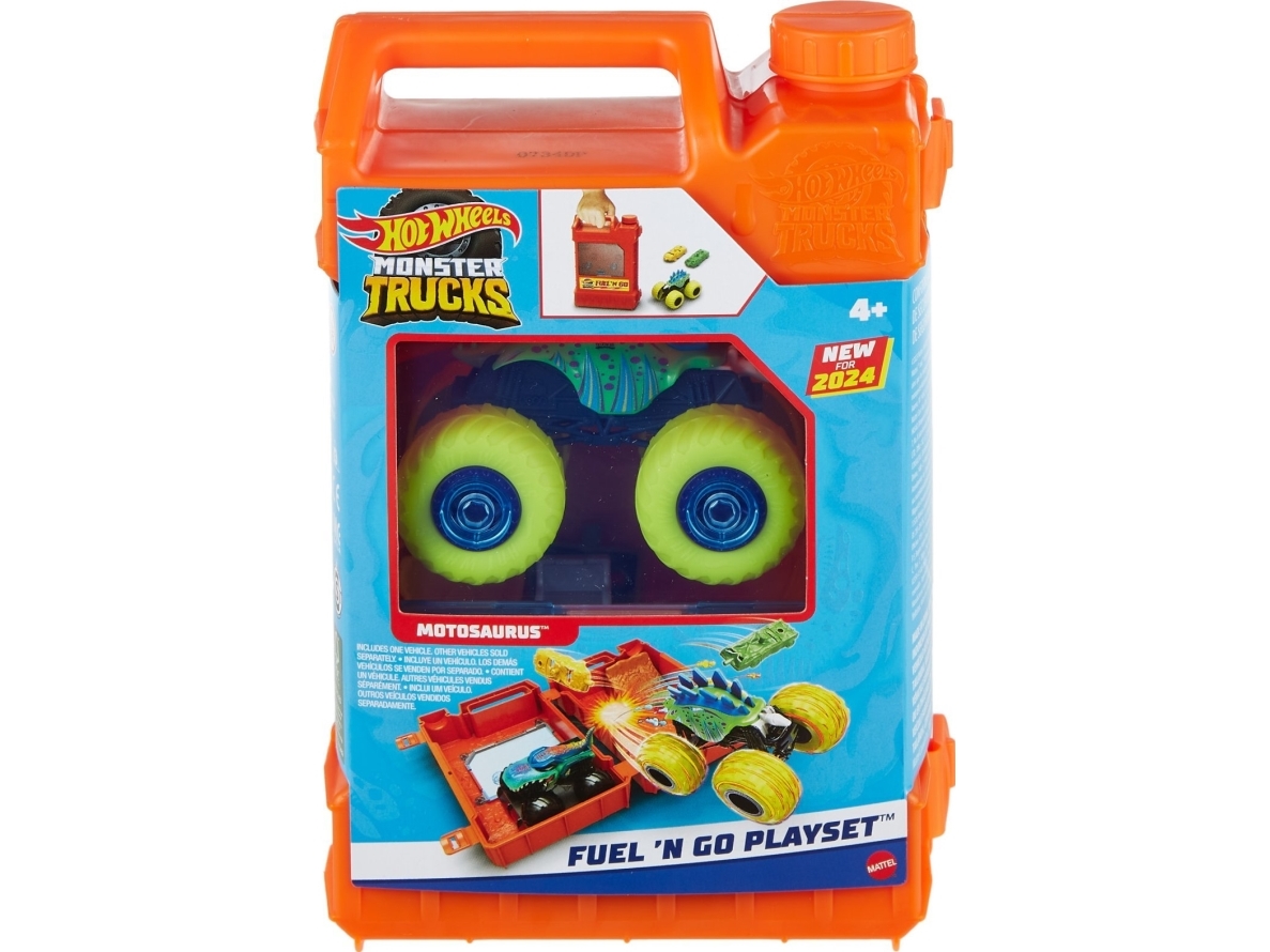 Hot Wheels Monster Trucks Stunt N' Go Fossil Fuel Playset (Ec)