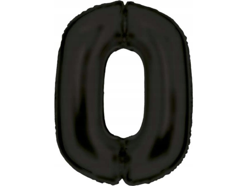 Folieballong siffra 0 satin svart 86 cm N34 förpackning 9917302 | Utomhusleksaker - Glasögon & Dykmaske - Poolleksaker | GameStuff