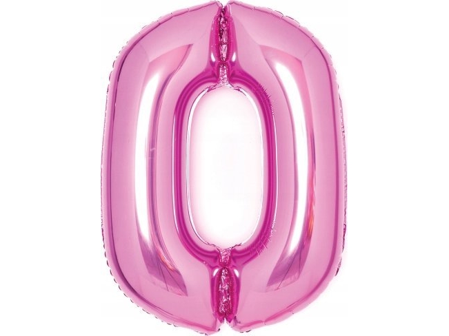 Amscan Folienballon Numeral 0 Rosa 47X66cm N26 Verpackt 9914040