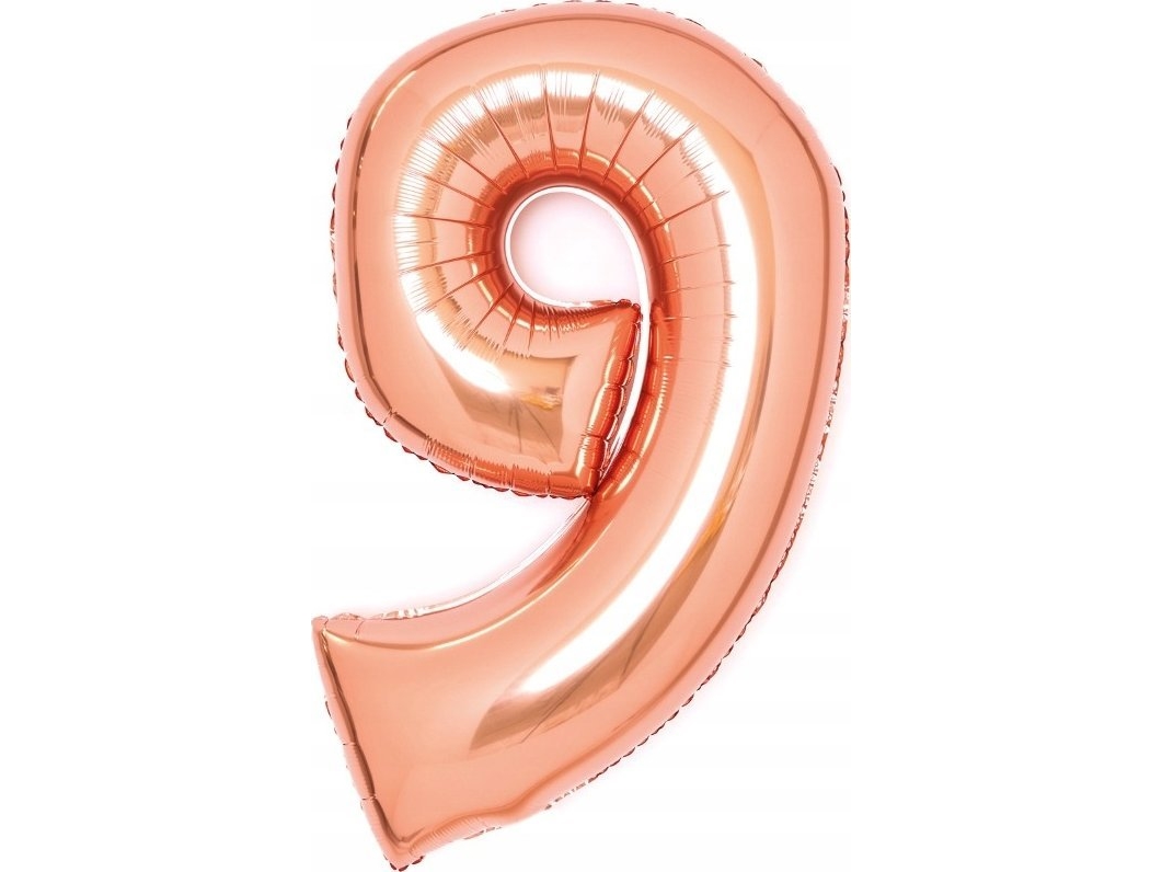 Amscan Folienballon Nummer 9 Rosa Gold 47X66cm 9913224