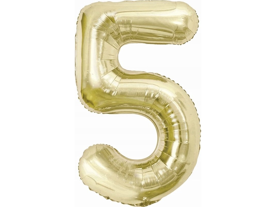 Godan Folieballon B&C Cyfra 5 Champagne 85 Cm Aa