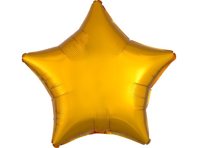 AMSCAN Metallic guld stjerne folieballon 48cm 9914076