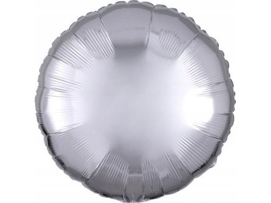 AMSCAN metallisk folieballong silver, rund 43 cm 9914086 | Skola & Hobby - Festdekorera - Ballonger | GameStuff