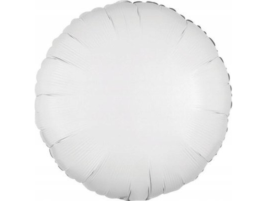 AMSCAN metallisk folieballong vit rund 43 cm 9914089 | Skola & Hobby - Festdekorera - Ballonger | GameStuff