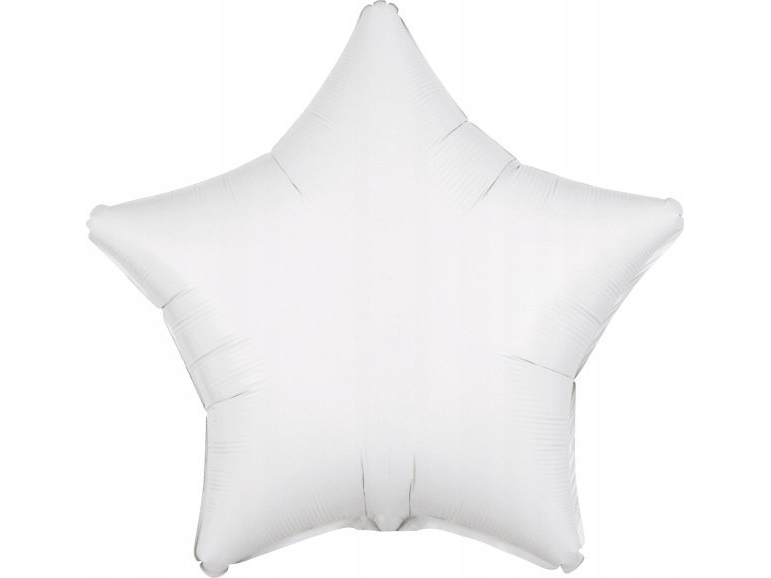 Amscan Folienballon Metallisch Weiß Stern 48 Cm (9914091)