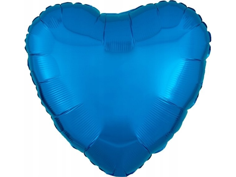 AMSCAN metallblå folieballong hjärta 43 cm 9914069 | Skola & Hobby - Festdekorera - Ballonger | GameStuff