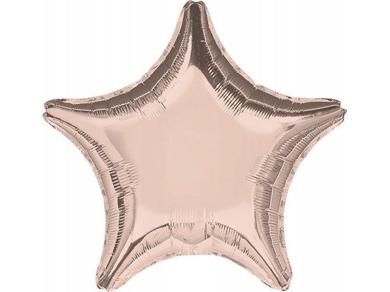 Amscan Folienballon Metallisch Rosa-Gold Stern 48 Cm 9914094