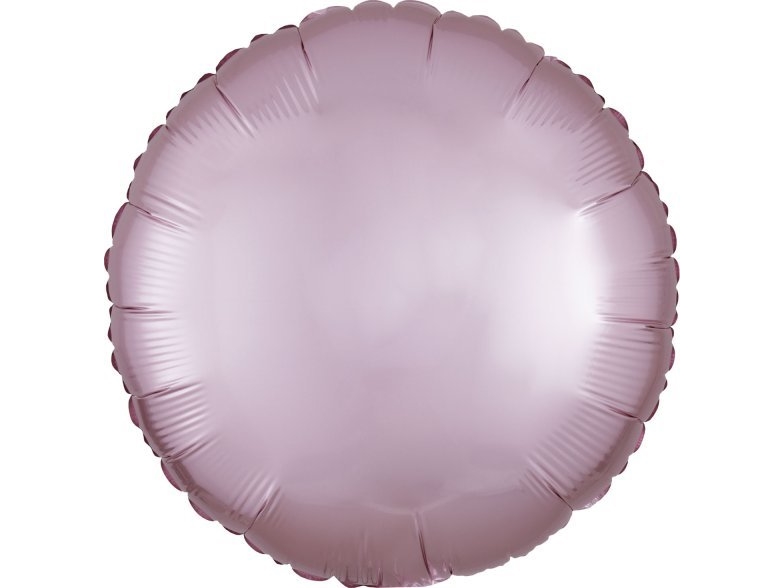 AMSCAN Balon foliowy Lustre Pastel różowy okrągły 43cm 9914119