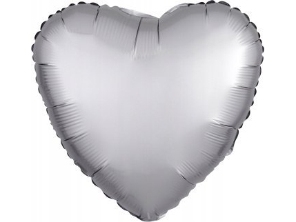Amscan Folienballon Glänzendes Silber Herz 43 Cm 9914126