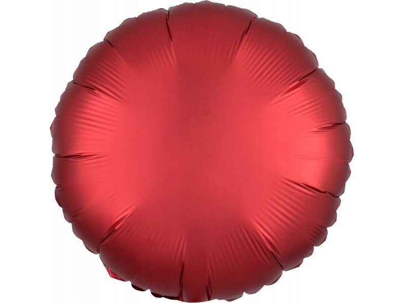 Amscan Folienballon Lustre Dunkelrot Rund 43 Cm 9914134