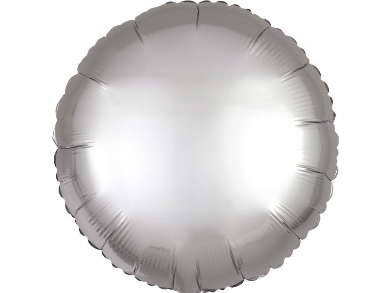 Amscan Folienballon Lustre Silber Rund 43 Cm 9914125