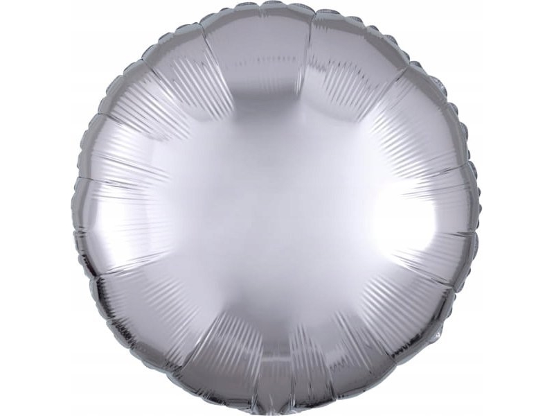 Amscan Folienballon Silber Metallic Rund 43 Cm Lose 9914086-92