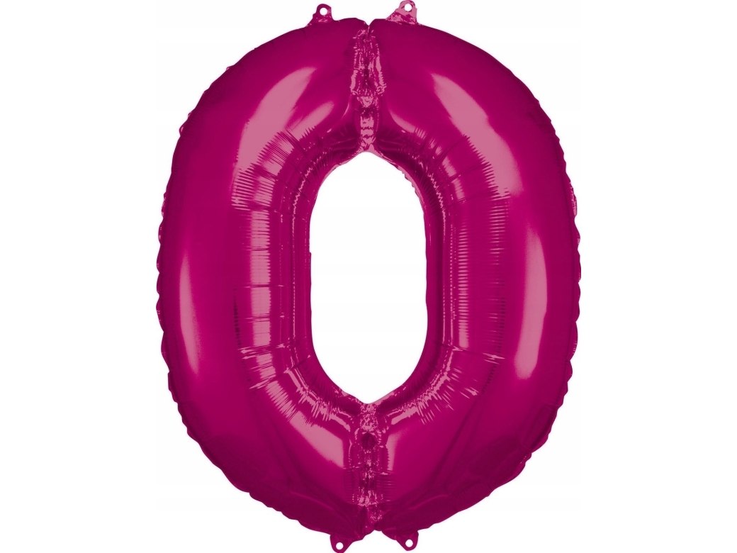 Folieballon Große Zahl 0 Pink 70X86 Cm 9907275
