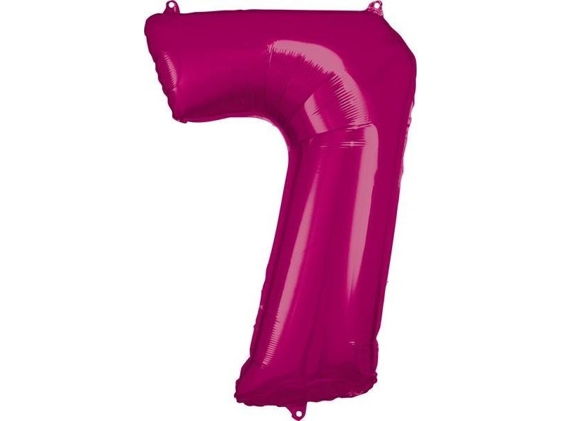 Folienballon Große Zahl 7 Pink 57X86 Cm 9907289