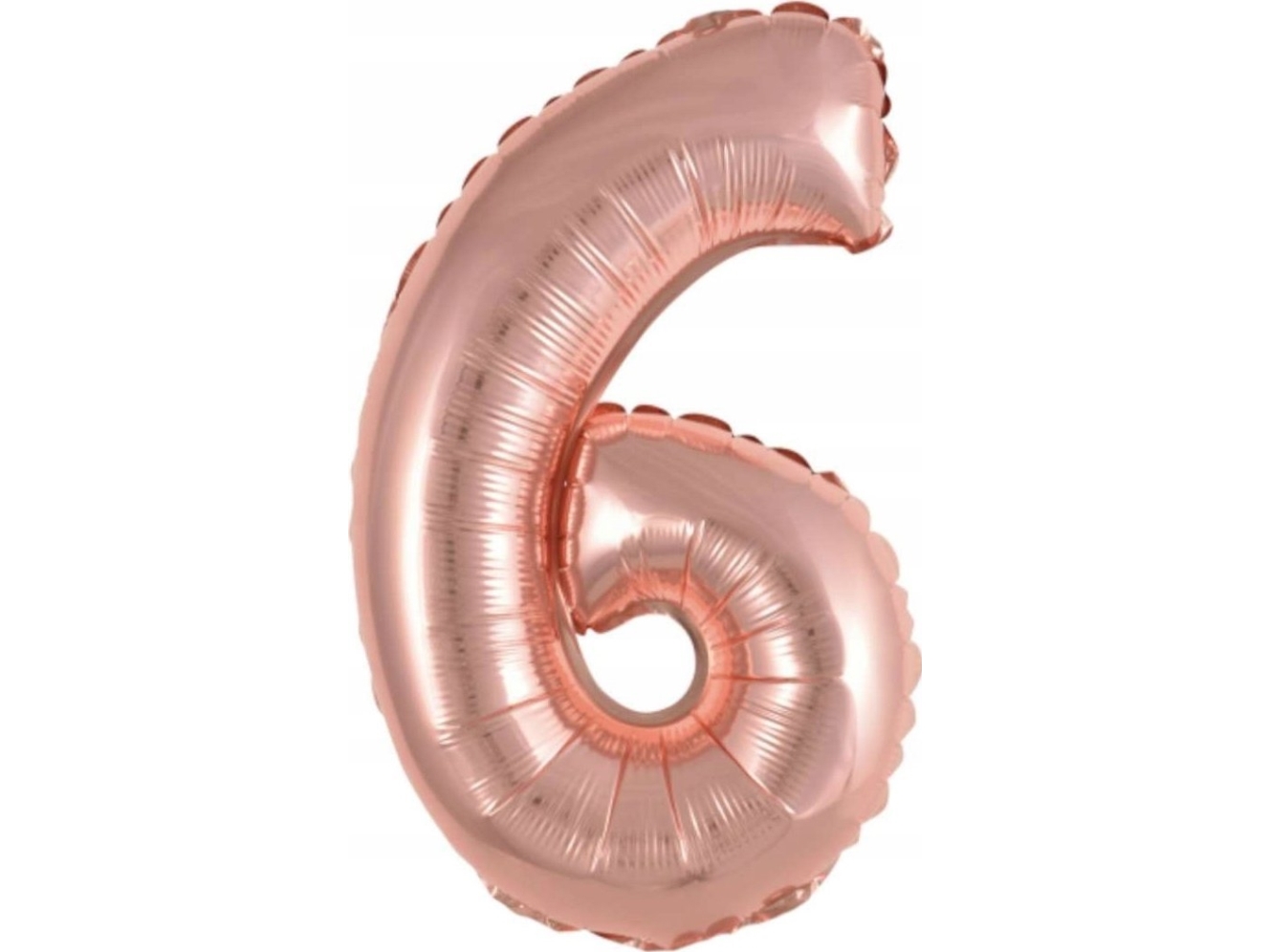 AMSCAN Folieballon mini nummer 6 pink guld 29x40cm 9909694