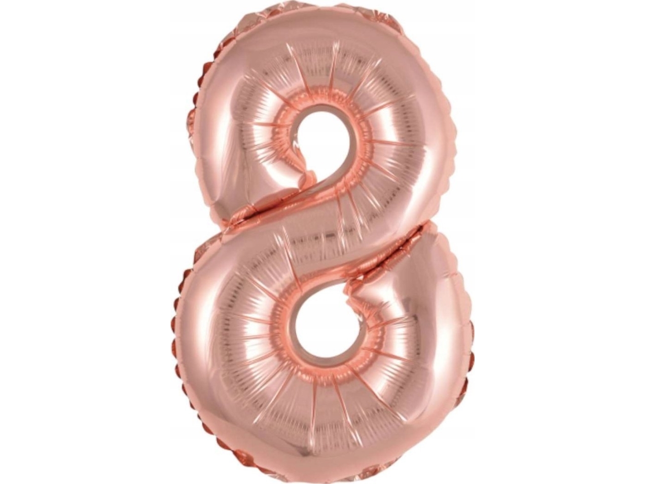 AMSCAN Folieballon mini nummer 8 pink guld 29x40cm 9909696