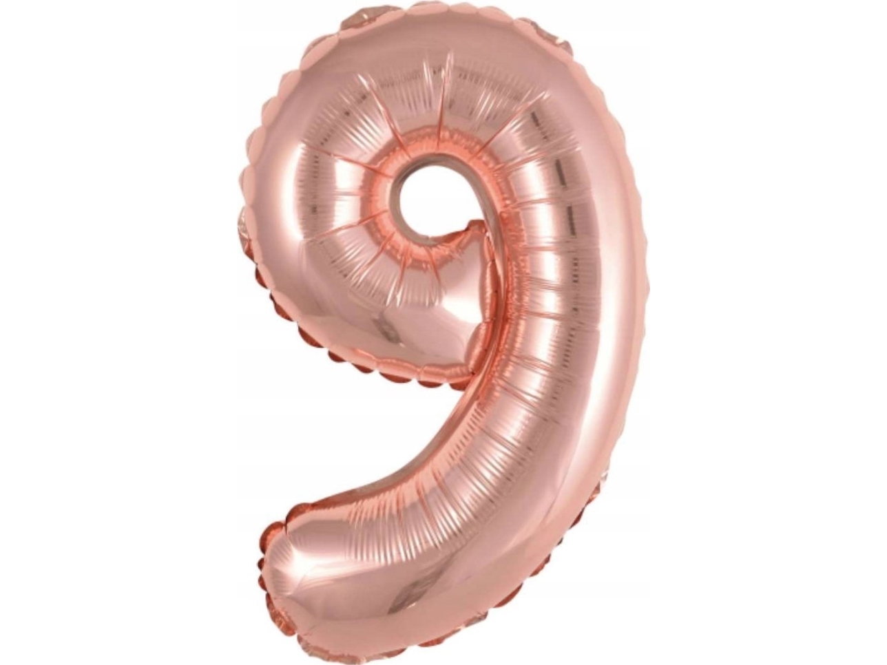 AMSCAN folieballon mini tal 9, lyserød/guld, 30x40 cm (9909697)