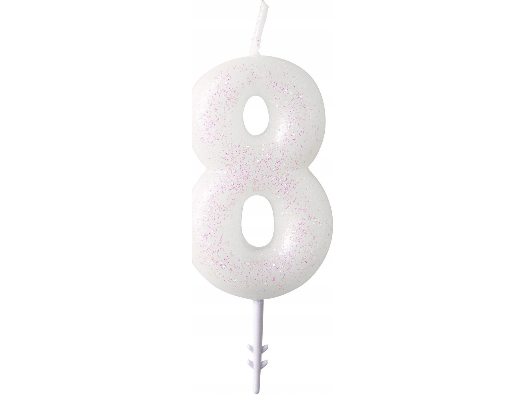AMSCAN födelsedagsljus - siffra 8, 8 m, glittrande 9904383 | Skola & Hobby - Festdekorera - Tårtljus | GameStuff