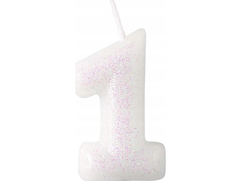 AMSCAN sifferljus 1 m glittrande bly 9904376 | Skola & Hobby - Festdekorera - Tårtljus | GameStuff