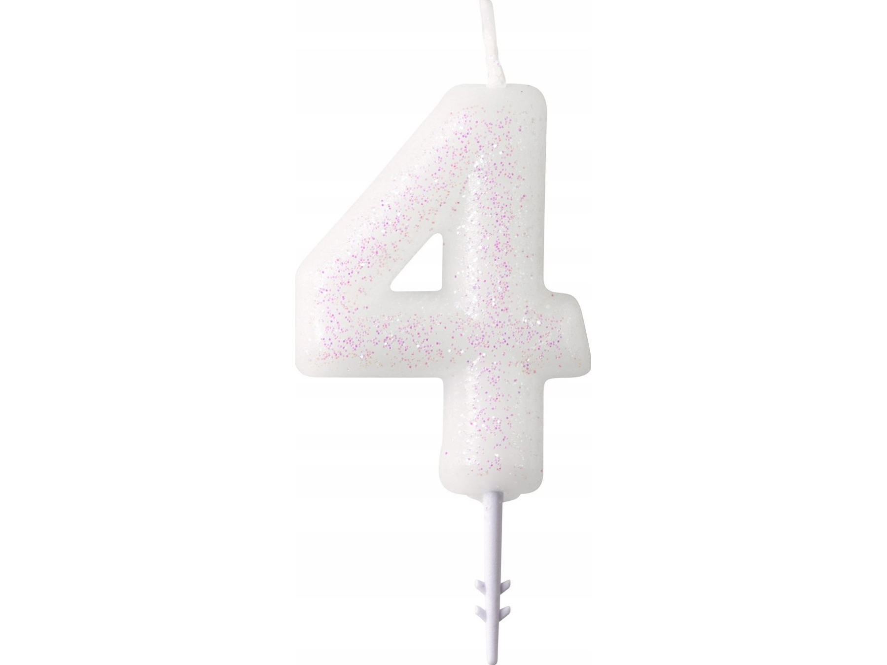 AMSCAN lys i form av siffra 4 m glittrande 9904379 | Skola & Hobby - Festdekorera - Tårtljus | GameStuff