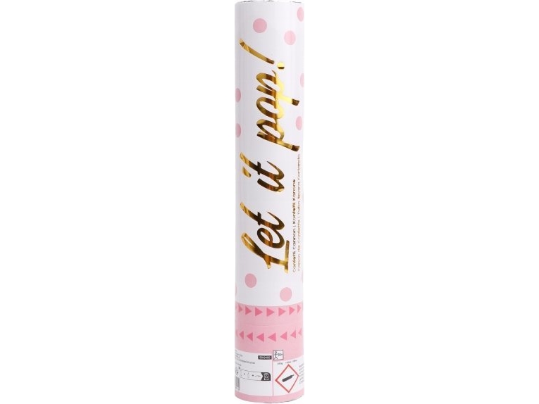 Konfetti Cannon Pink Papirrunder 28 Cm 9916469
