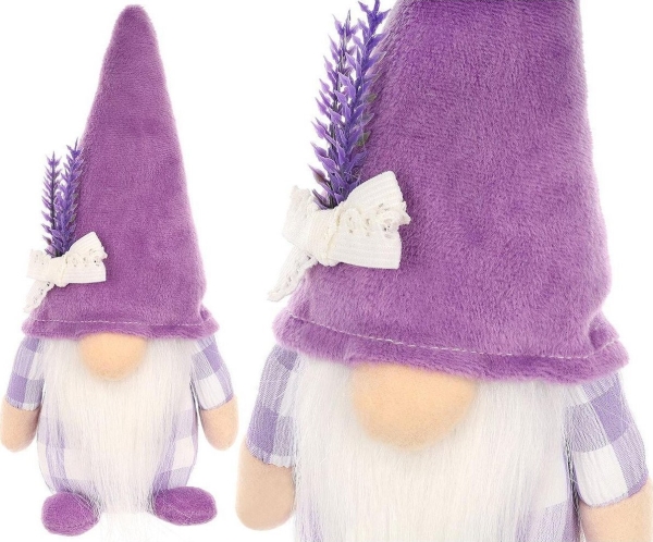 Saska Garden juledekoration GHOST GNOM LAWENDA BOY 20CM SPRING DECORATION