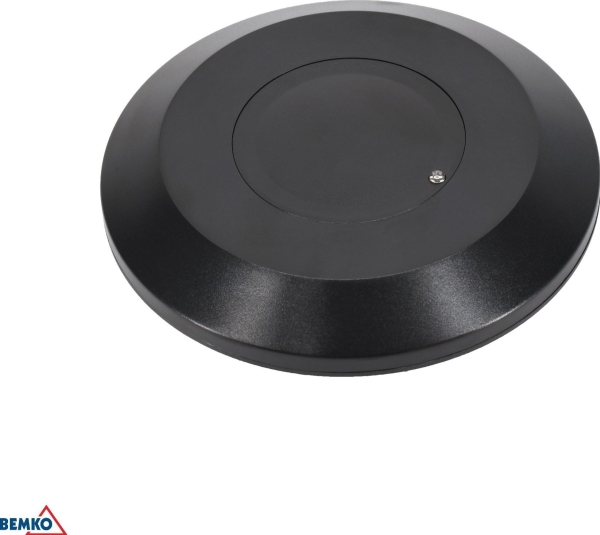 Bemko Mikrobølge Bevægelsessensor 2000W 360 Grader Ip20 Rund Sort B52-Ses60bl-A