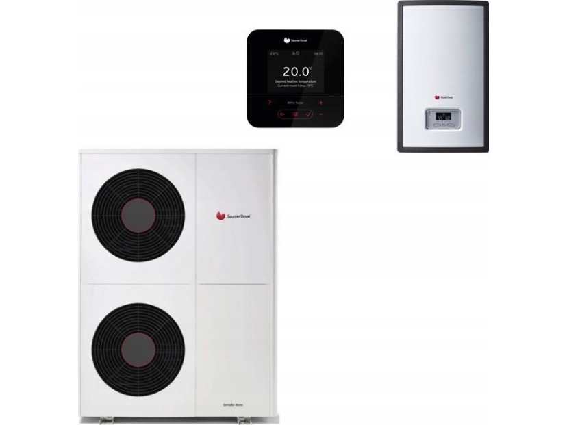 Saunier Duval System för förnybar energi Paket nr 02 - GeniaAir värmepump MONO HA 10-6 O + HE 9-6 WB + SRC 720 | Ventilation & Klimat - Värmepumpar - Övriga värmepumpar | GameStuff