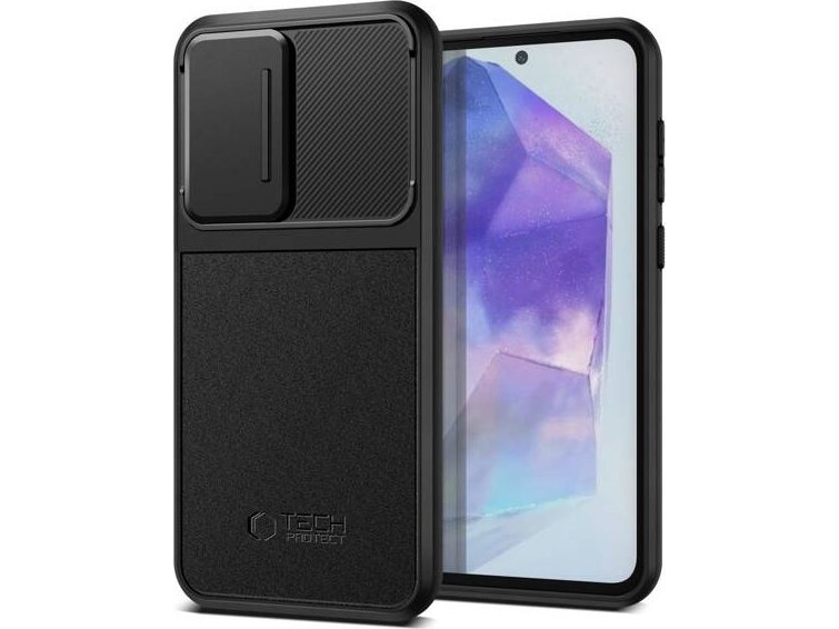 Etui Tech-Protect Velar Cam+ Na Samsung Galaxy A55 5G - Sort