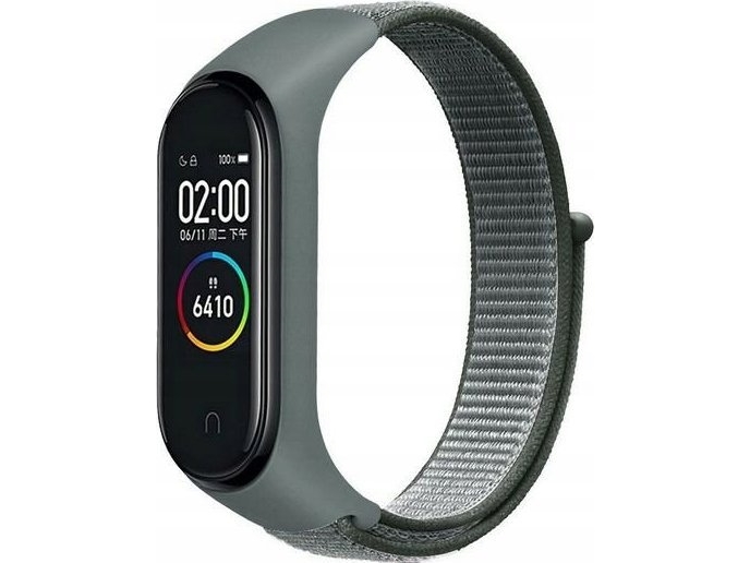 Beline Beline Mi Band 7/6/5/4/3 Nylonloop Grau/Grau