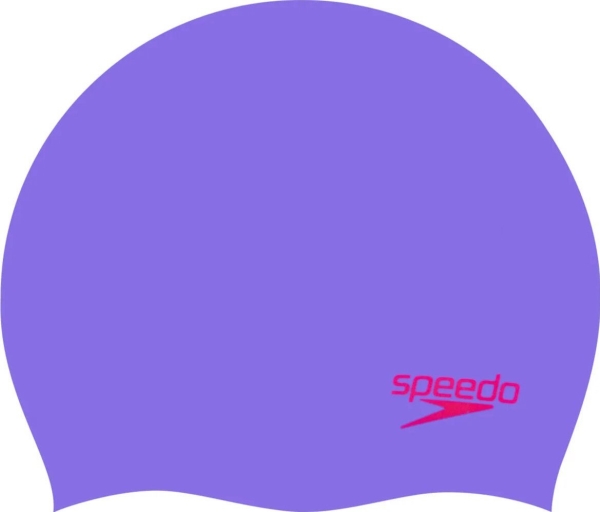 Speedo Børne Silikone Svømmehætte Moulded Silc Cap Ju Lilac/Red