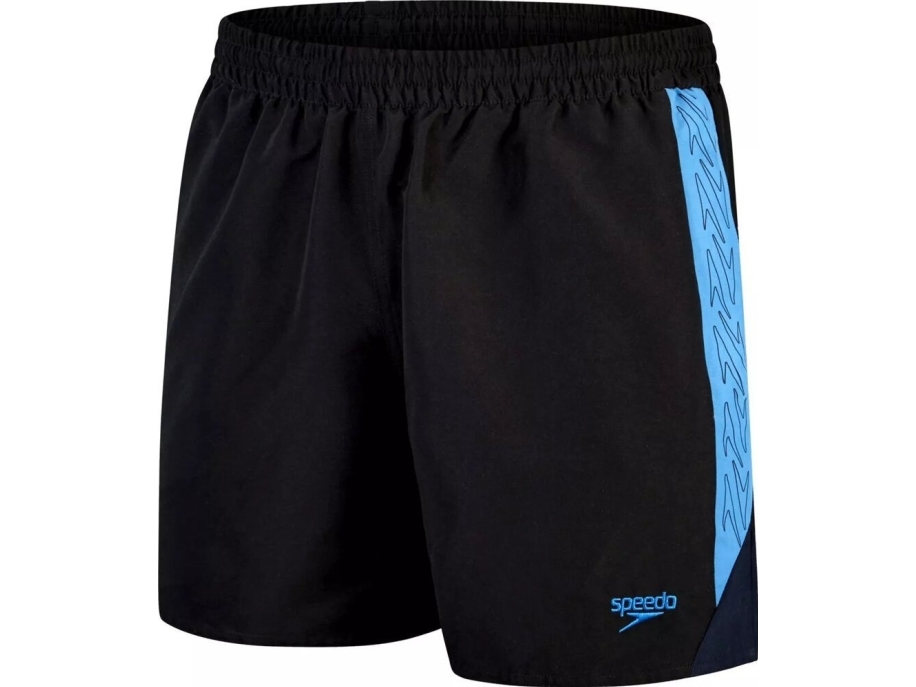 Speedo Herren-Shorts Hyperboom Spl 16" Wsht Am Black/Beach Blue/True Navy Größe Xs