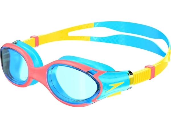 Speedo svømmebriller til børn (6-14) - Biofuse 2.0 - Blå/rød