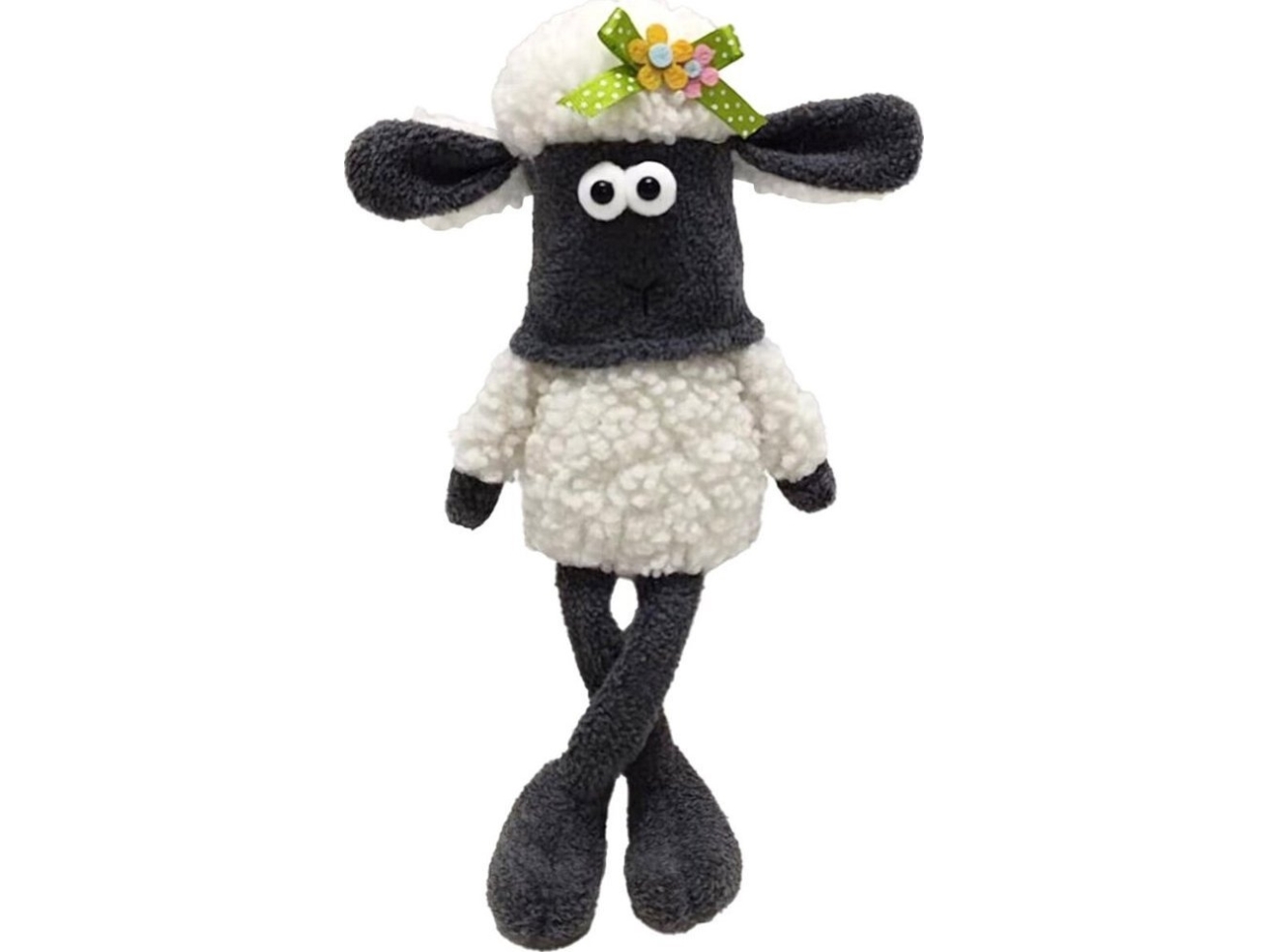 Saska Garden Siddende får forårsdekoration 14 x 8 x 45 cm