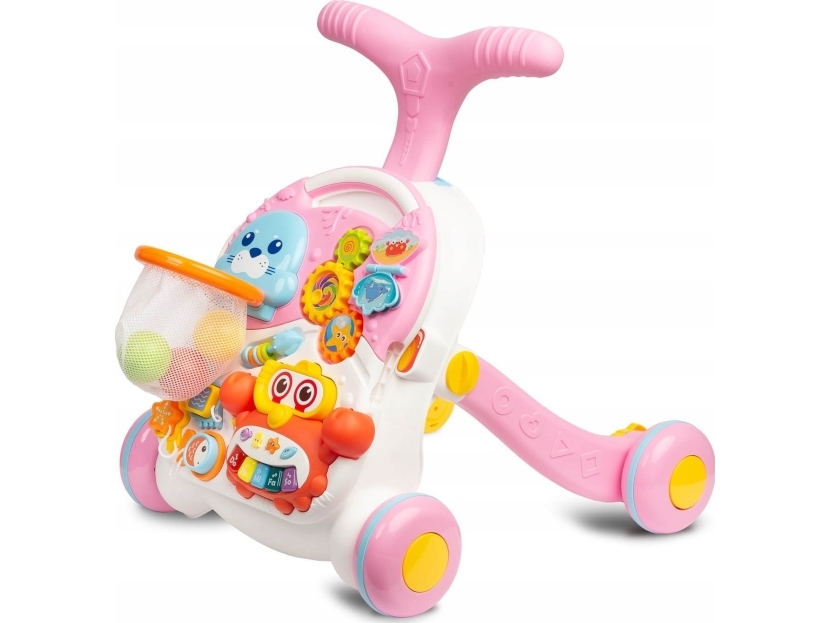 Toyz 2-i-1 barnvagnsbord SPARK PINK | Leksaker - För dom minsta - Gåbilar | GameStuff