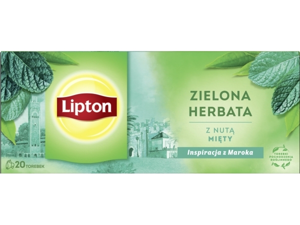Lipton Grüner Tee Mit Minz-Note, 20 Beutel