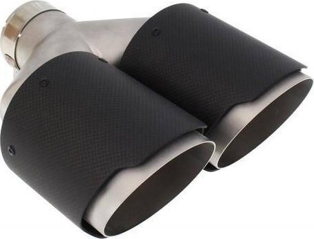 MTuning dobbel lyddæmper-spids 2x114mm indgang 63mm Carbon