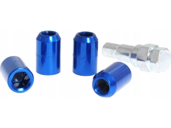 MTuning genomföringsmuttrar M12x1,5 L:32 mm blå | Bilvård & Biltillbehör - Däck & fälgar - Aluminiumfälgar | GameStuff