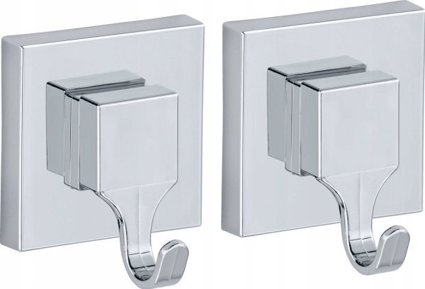 Wenko Quadro Saugnapfbügel, Vacuum-Loc, 2Er Set, Wenko