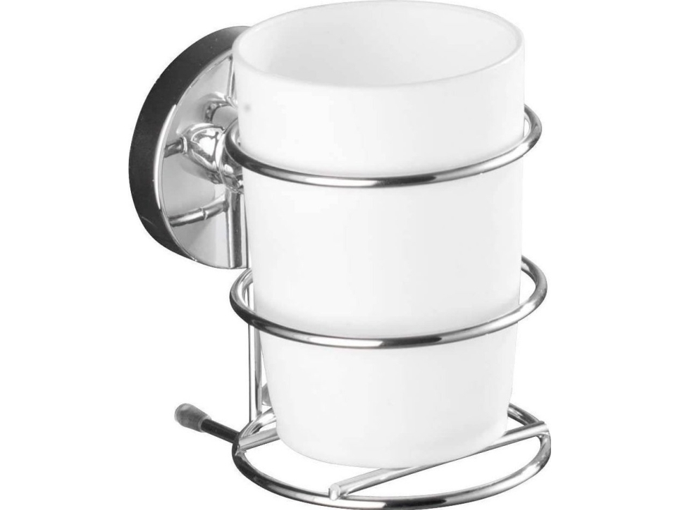 Wenko Tandbørsteholder MILAZZO, Vacuum-Loc - forkromet stål, WENKO