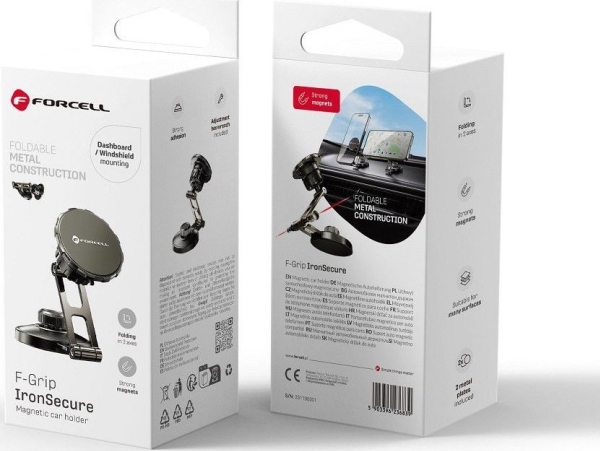 Forcell Forcell F-Grip Ironsecure Magnetische Kfz-/Dashboard-Halterung Schwarz
