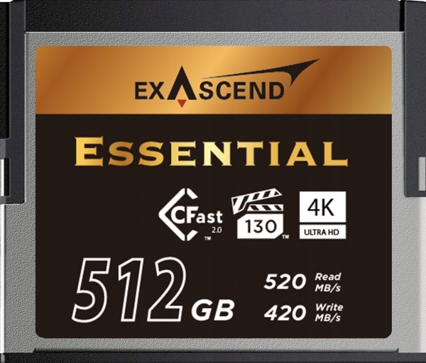 Exascend-Kort Exascend Essential Cfast 2.0 512 Gb Hukommelseskort