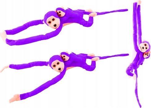 Leantoys Plys Baby Abe Maskot Lilla 90 Cm