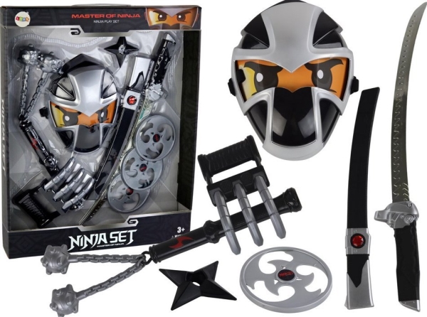 LeanToys Ninja Warrior Svärd Mask Shuriken Disk Klor Kluster | Leksaker - Rollek - Blaster och leksaksvapen | GameStuff