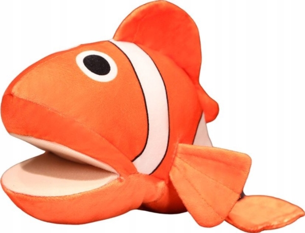Lean Toys Pliušinė žuvis lėlė 25 cm oranžinė