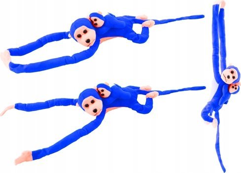 Leantoys Plys Baby Abe Maskot Blå 90 Cm