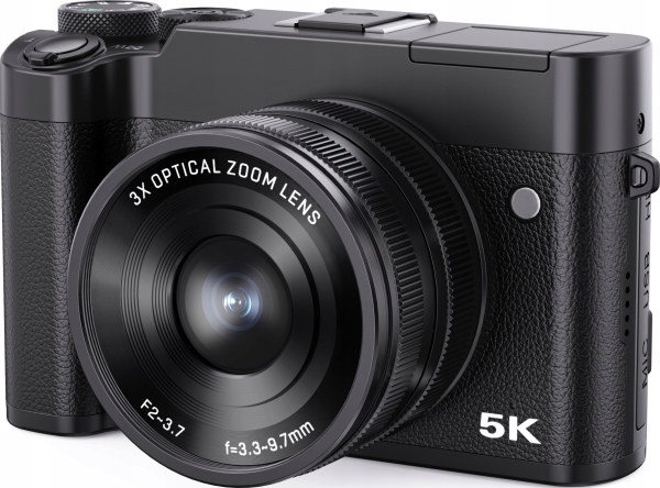 Xrec Digital Vlog Camera 5K 64Mp Xrec Bls-205X Wi-Fi 3X Optisk Zoom Antishake / Bls-205X