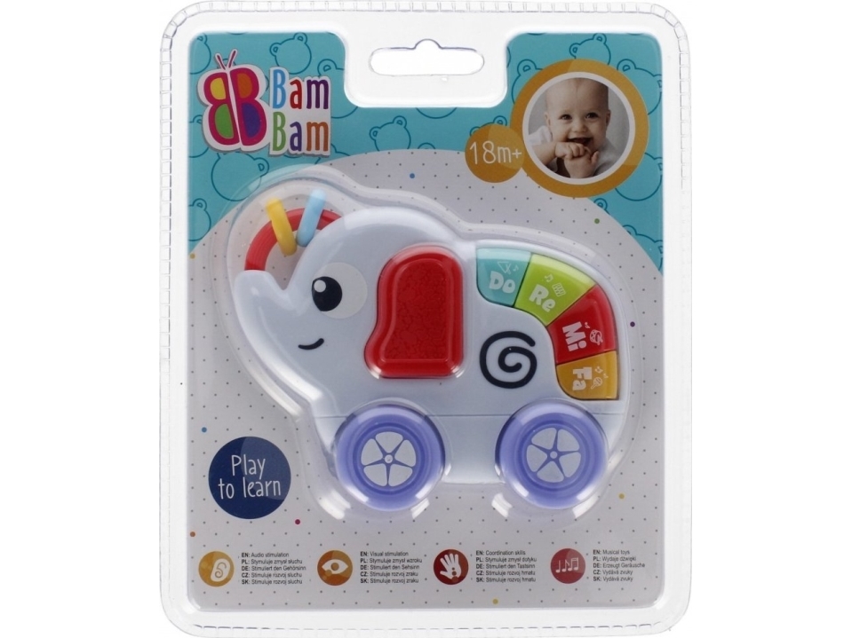 BamBam BAM BAM MUSICAL SLONK B/O 16X19X5 B/C 48