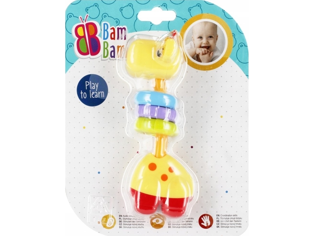 BamBam BAM BAM BAM ZYRAFKA TOOL 16X20X5 B/C 24/48 | Leksaker - För dom minsta - Tuggleksaker | GameStuff